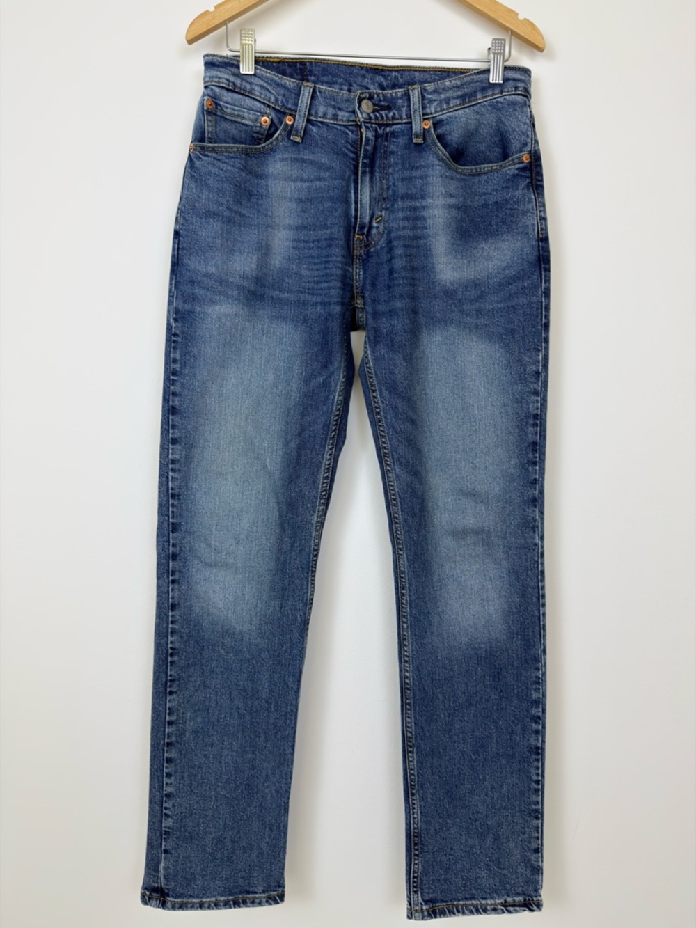Levi’s 514 Straight Leg Jeans Blue Wash Stretch Denim